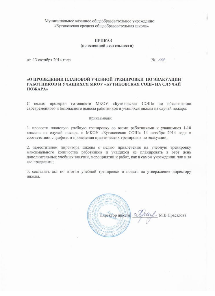 Приказ на проведение эвакуации в образовательном учреждении Документы для регистрации права собственности на квартиру: при